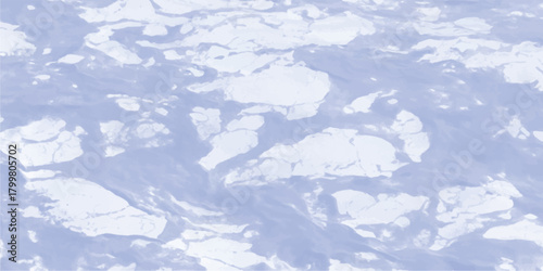 Abstract light blue and white swirling organic texture resembling ice floes or marbled paper with a soft painterly effect and subtle visual depth