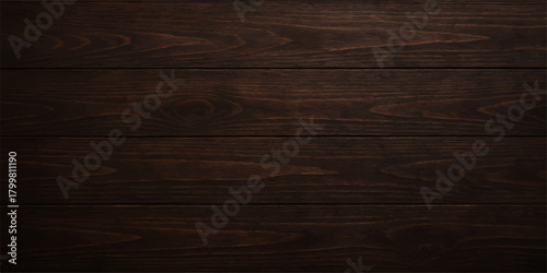 Old brown wood plank surface with natural grain pattern, a dark timber texture for a background or floor