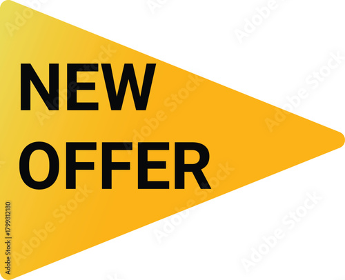 New offer sales promotion tag marketing discount retail icon Vector