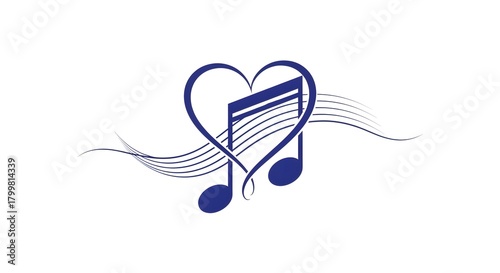 Music Note Heart Illustration