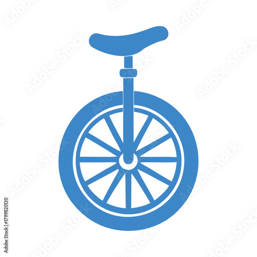 Unicycle vector graphic and icon design