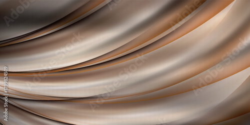 Luxurious elegant shiny metallic chrome abstract wave background wallpaper