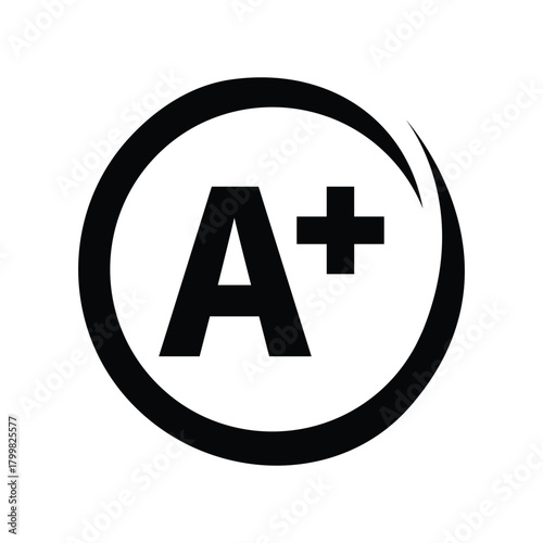 A+ grade icon