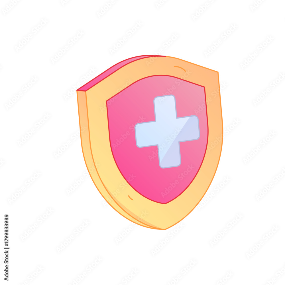 Fototapeta premium Digital Healthcare Service Telemedicine Gradient Flat Vector Illustration Medical Technology Asset 