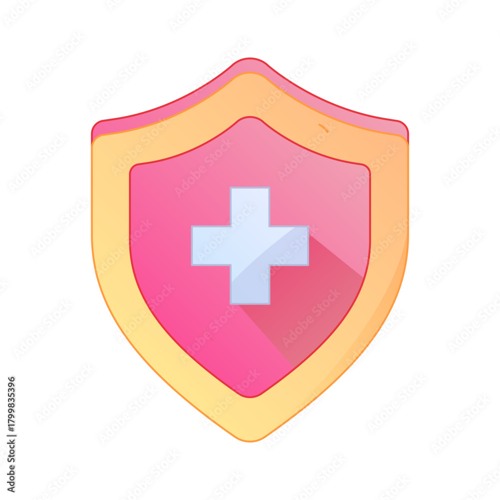 Fototapeta premium Digital Healthcare Service Telemedicine Gradient Flat Vector Illustration Medical Technology Asset 