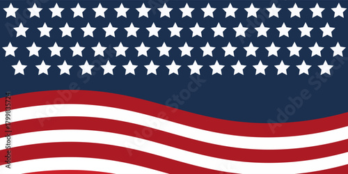 American flag themed background, space for your text