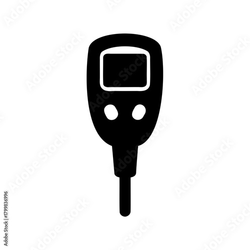 Digital meter icon for soil ph, moisture, and testing Vector, illustration