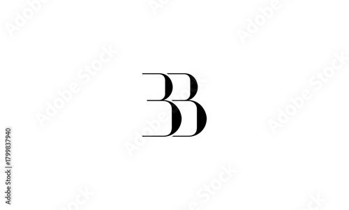 BB initial letters, monogram logo
