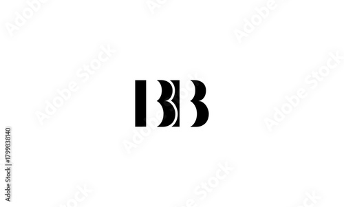 BB initial letters, monogram logo
