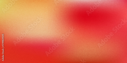 A dynamic abstract background featuring a smooth transition of colors from fiery red and orange to deep blue and teal overlaid with a fine grain