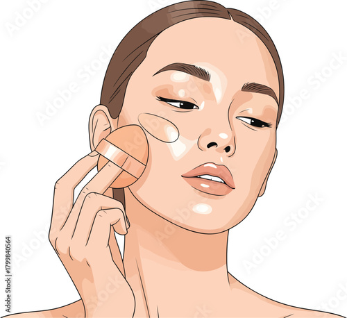 Applying Foundation with a Makeup Sponge