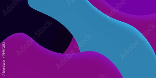 Abstract background with blue pink and purple wave line shapes