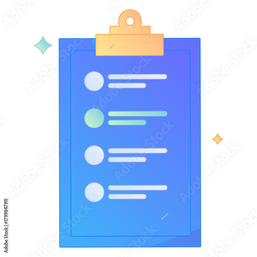 Digital File Management Contract Agreement Office Process Gradient Flat Vector Illustration Electronic Document Asset
