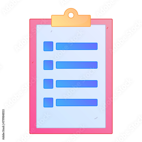 Digital File Management Contract Agreement Office Process Gradient Flat Vector Illustration Electronic Document Asset
