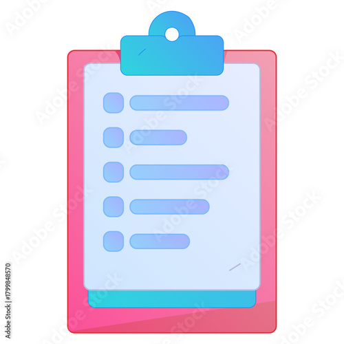 Digital File Management Contract Agreement Office Process Gradient Flat Vector Illustration Electronic Document Asset
