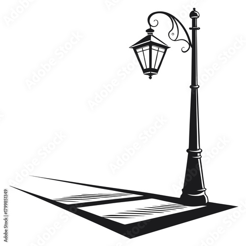 street lamp vector