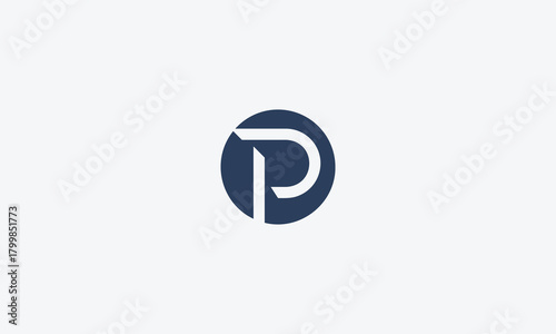 Modern creative monogram Initial p letter logo