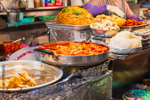 ソウル　広蔵市場　トッポギ