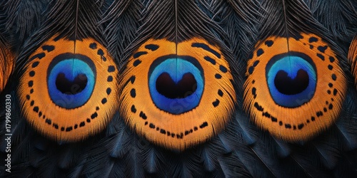 Peacock Feather Texture. Close-Up Peacock Feathers. Colorful Peacock Pattern. Vibrant Peacock Plumage Texture. Detailed Peacock Feather. Peacock Feather Surface. Colorful Peacock Feathers Close up.