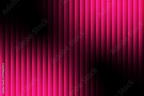 Vibrant abstract pink and black vertical stripes with subtle gradient and light effects