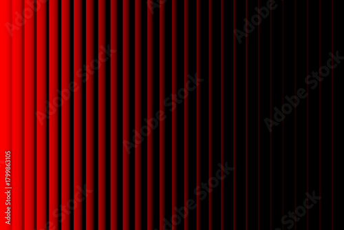 Vibrant red to deep black vertical gradient stripes with subtle green accent