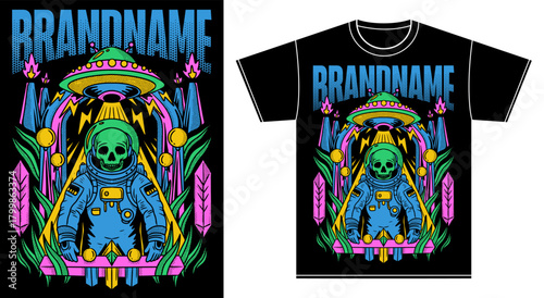 tshirt illustration design skull