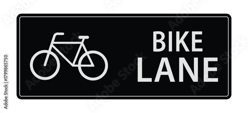 Bike Lane Sign R3-17 MUTCD compliant traffic regulatory sign with bicycle pictogram and text, heavy-gauge aluminum construction with high-intensity reflective sheeting for dedicated bicycle path 