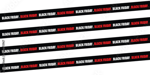 Black Friday sale banners promotional design element for advertising campaigns isolated on white backgrou