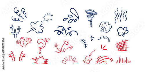 Cartoon doddle setup,cartoonist scribbles collection,Hand drawn manga expression collection,expressive design doddle,comic type design for photo edit.   