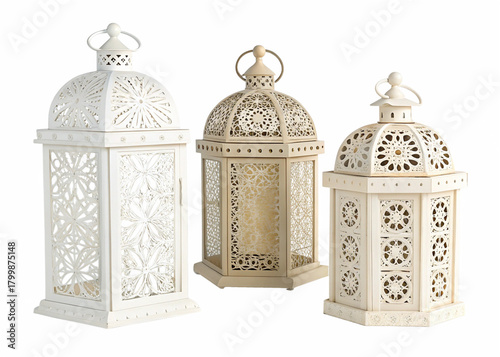 lantern holders isolated on perfect background 2