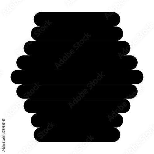 Hive natural icon, bee web flat habitat sign, graphic vector illustration .