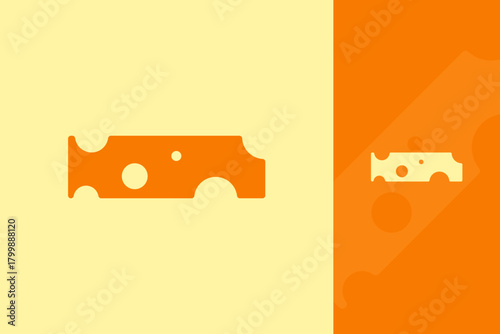 Minimalist Modern Cheese Logo Design – Simple Creative Dairy Icon Vector