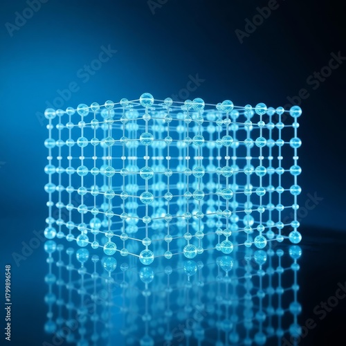 Lattice based post quantum cryptography grid background for pqc algorithm visuals