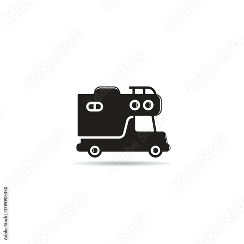 Recreational vehicle icon vector illustration