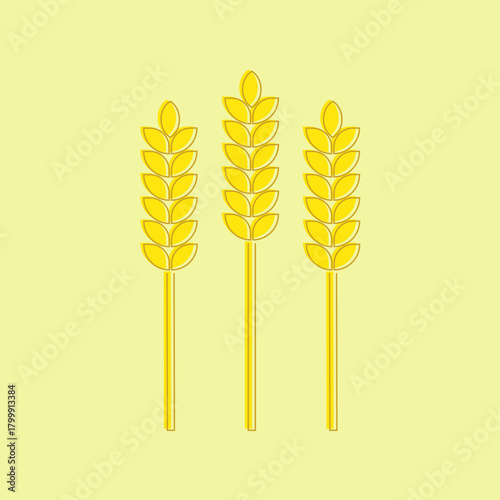 Ears of wheat vector
