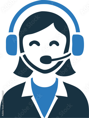 Young woman with headset provides support in customer service representation now