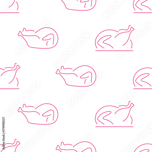 thanksgiving day seamless pattern isolated on transparent background.