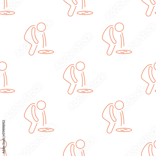 vomit seamless pattern isolated on transparent background.
