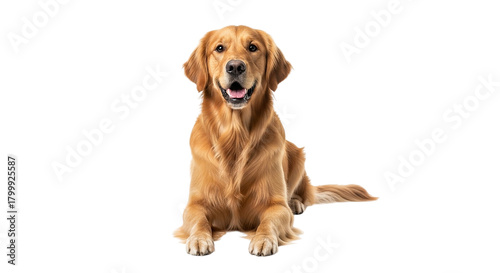 Golden retriever laying down