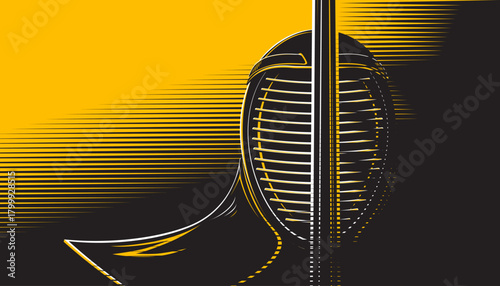 kendo abstract background design. The sports concept
