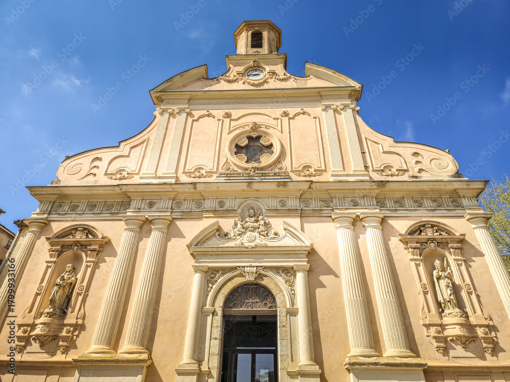 Obraz premium Church of Sainte Anne Saint Martin in Vallauris, South of France