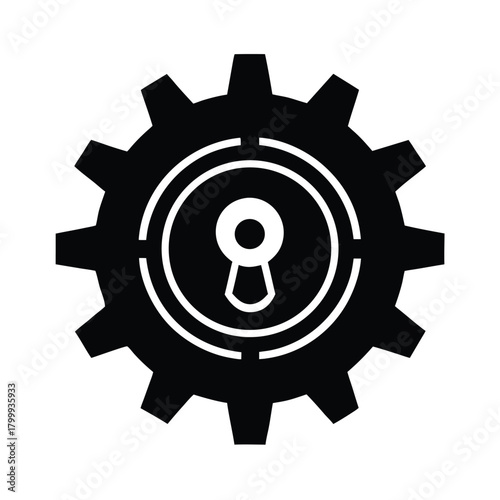 Hidden Clockwork Gears Icon Background