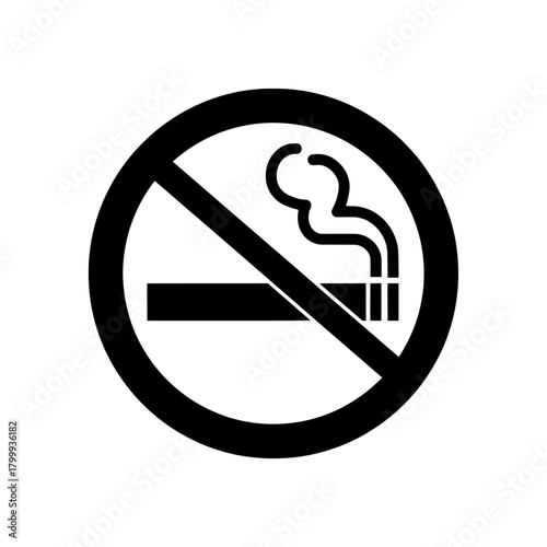 no smoking sign vector illustration