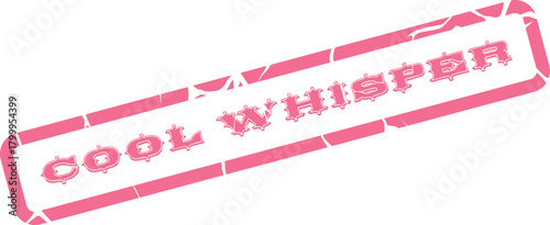 Cool Whisper Distressed Pink Rubber Stamp Mark for Subtle Messaging Projects