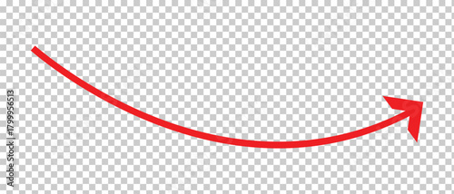 set of long curved arrow icon, arrow icon, curly wave arrow icon.