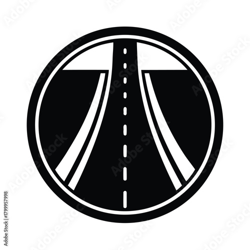 Highway Direction Sign Icon
