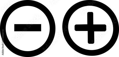 Collection of math symbol icon. Plus sign line icon collection. Add button symbol for web and graphic design. Simple outline cross for app interface.Vector positive, more,pictogram.