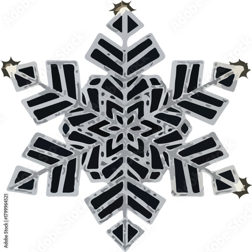 snowflake on white background