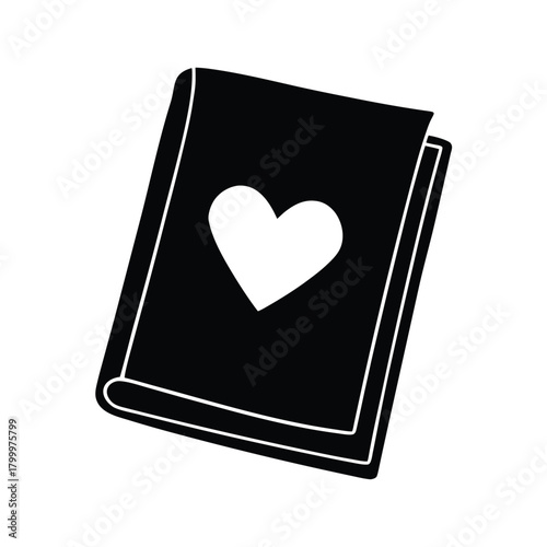 Holy Bible And Heart Icon