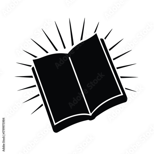 Holy Bible With Radiant Rays Icon